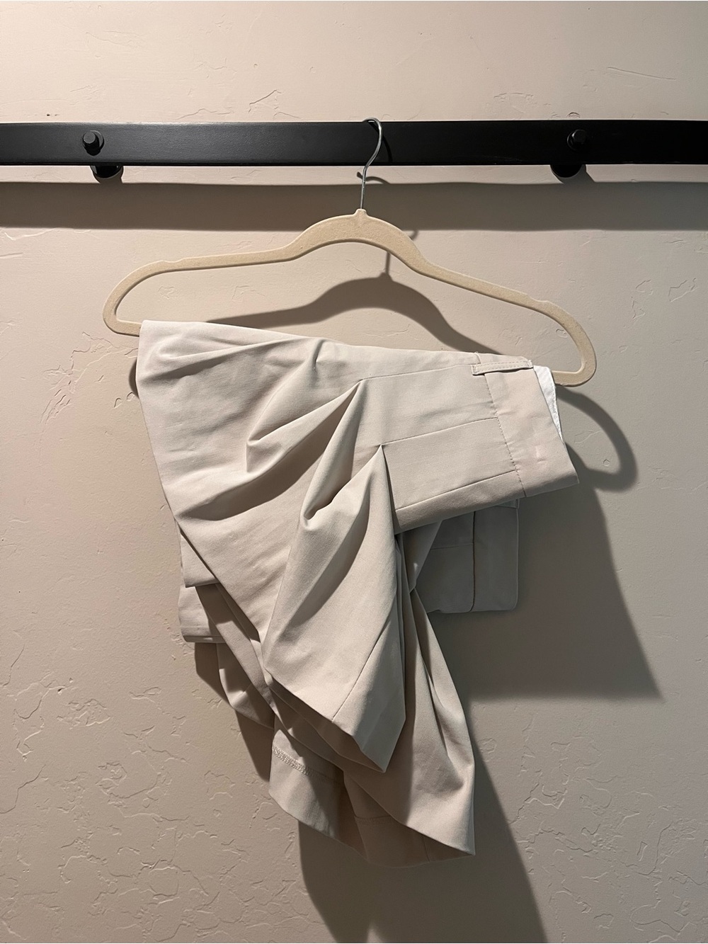 Women's Cream Pleated Skirt